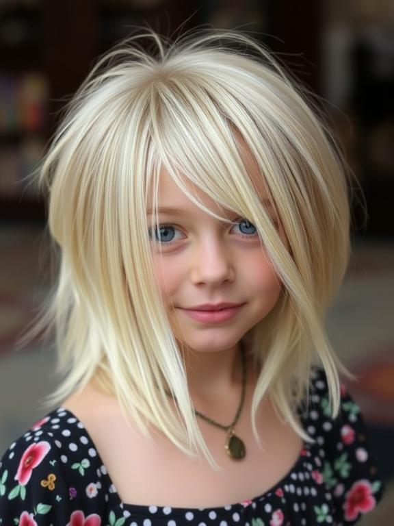 Butterfly Haircut Blonde