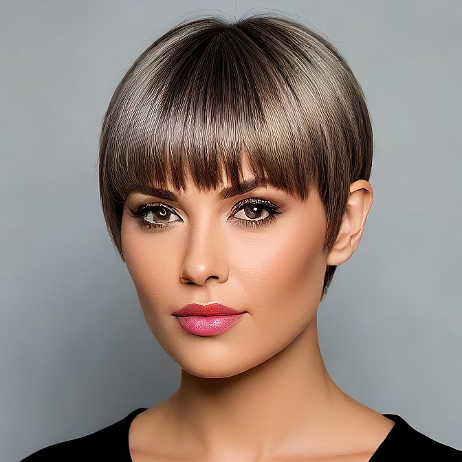 Textured Crop Blunt Cut